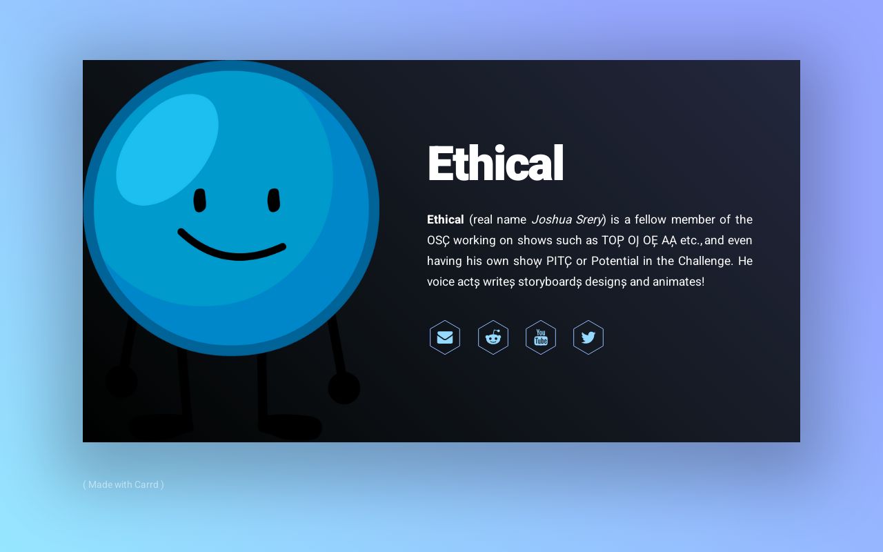 Carrd profile picture for @ethical